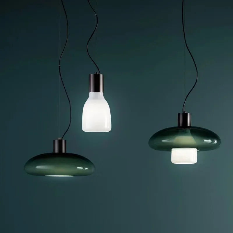 Italy Designer Glass Pendant Lamp Modern Ceiling Suspension Chandelier Hanging Light for Kitchen Island Dining Room - vue 1 sur 8