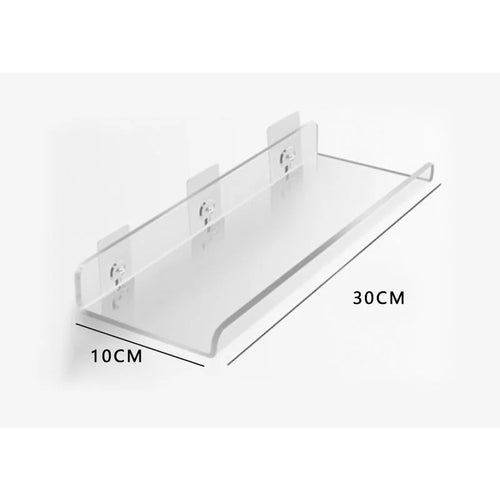 étagère murale flottante en acrylique transparent pour rangement organisé - vue 52 sur 57
