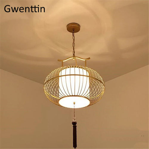 suspension à led style chinois pour décoration intérieure moderne - vue 5 sur 8