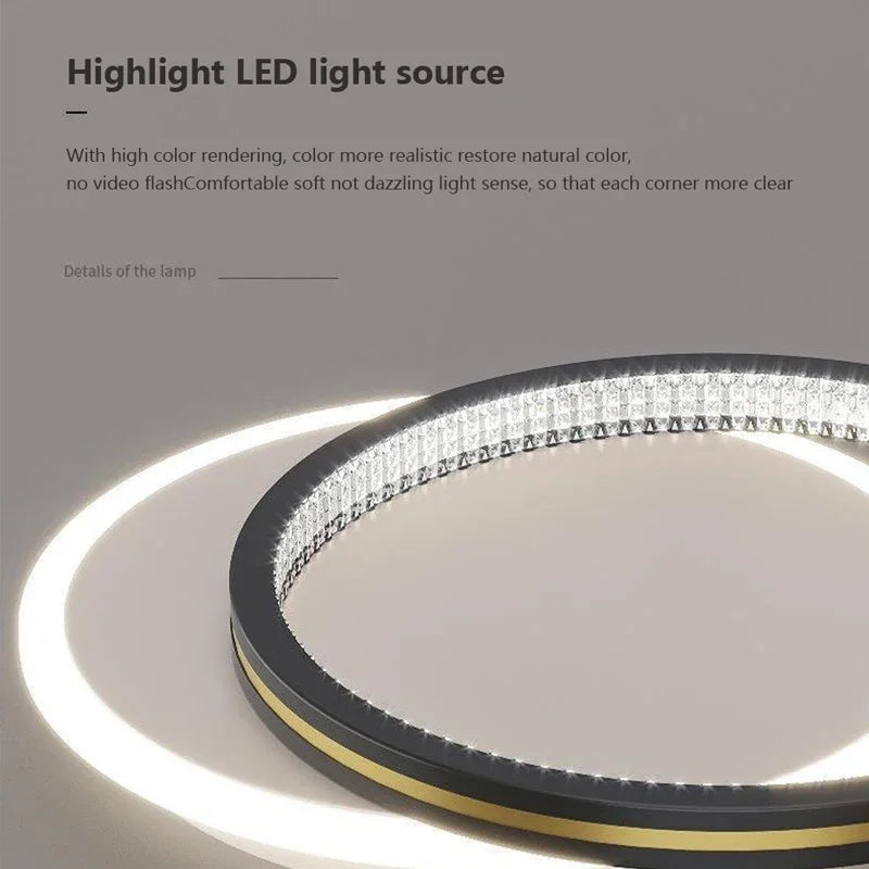 Plafond moderne à LEDs lumière lampe de luxe décor intérieur pour chambre Foyer allée couloir luminaire nordique créatif géométrie lumière - vue 5 sur 14