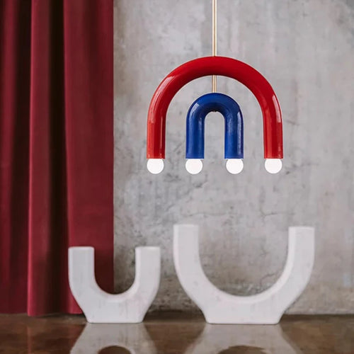 Magnifique lampe suspendue arc-en-ciel E14 - vue 6 sur 23