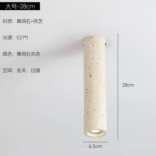 plafonnier cylindrique japonais style minimaliste rétro créatif