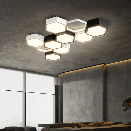 plafonnier triangle ultra mince moderne design élégant pour intérieur - vue 2 sur 13