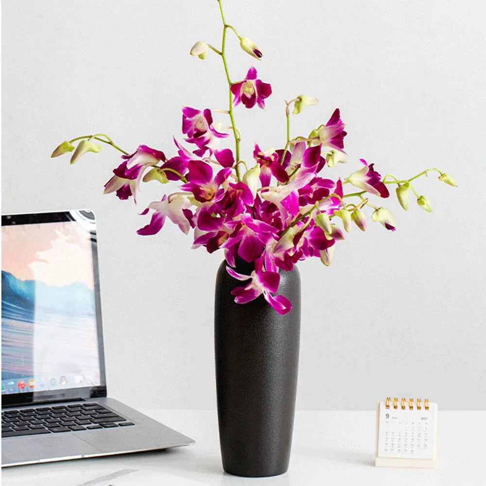 vase en céramique moderne pour arrangement floral décoratif - vue 6 sur 8