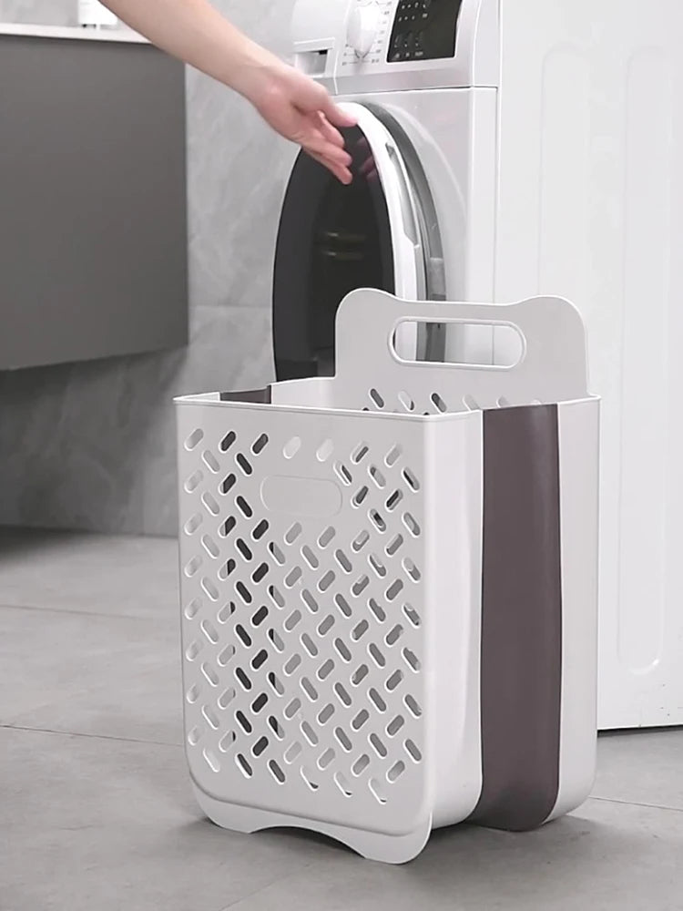 panier de rangement pliable à suspendre pour linge sale - vue 2 sur 19