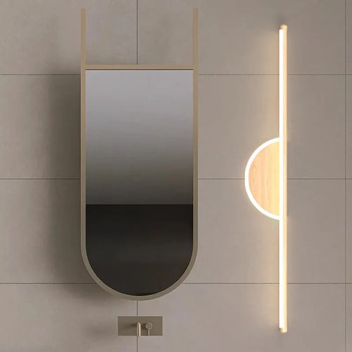 applique murale led moderne grain de bois décoration intérieure - vue 4 sur 21