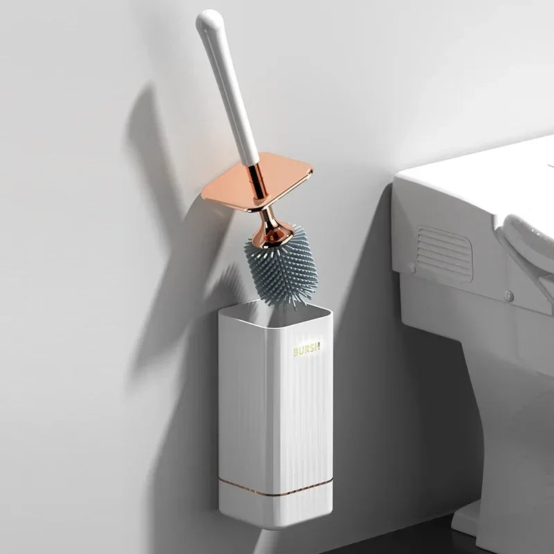 brosse en silicone pour nettoyage efficace des toilettes - vue 6 sur 8