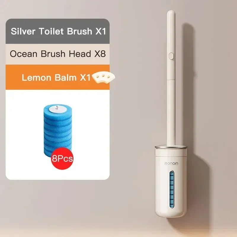 brosse de toilette jetable et outils de nettoyage pratiques - vue 10 sur 18