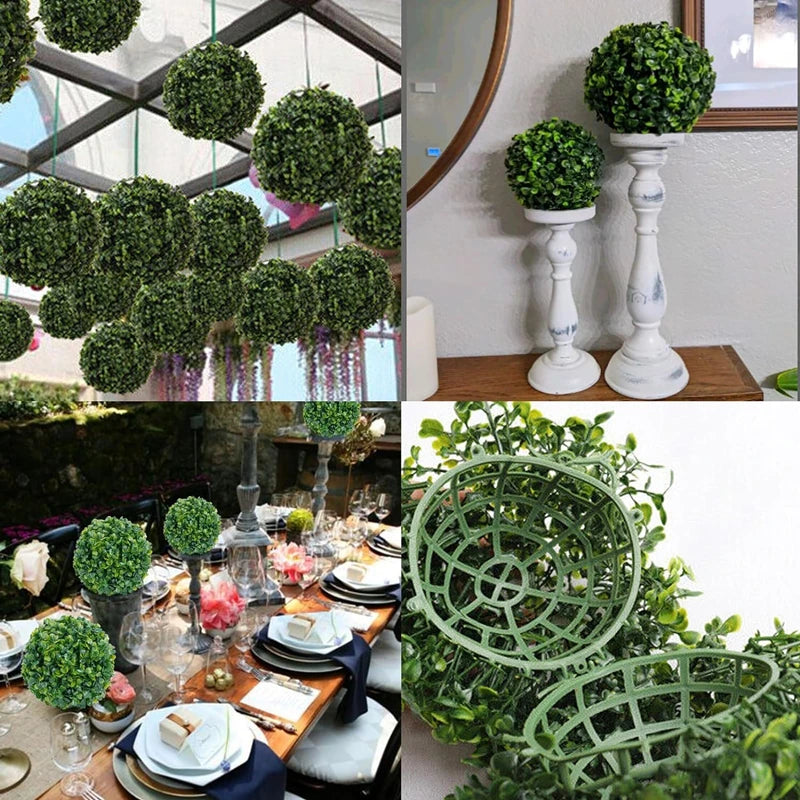 lot de boules topiaires artificielles pour décoration jardin et mariage - vue 10 sur 11