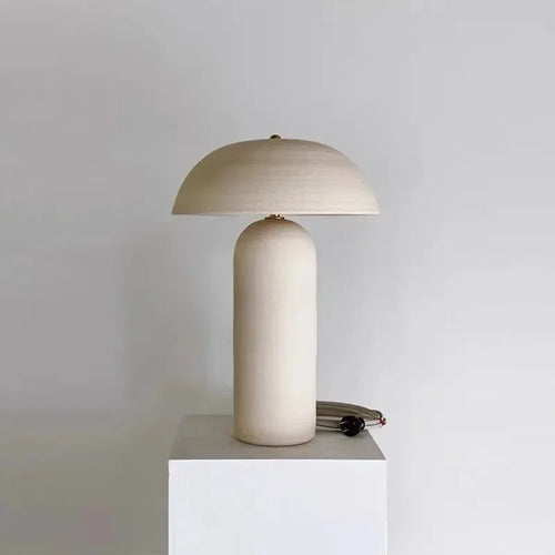 lampe rétro en céramique design créatif style champignon décoratif - vue 2 sur 8