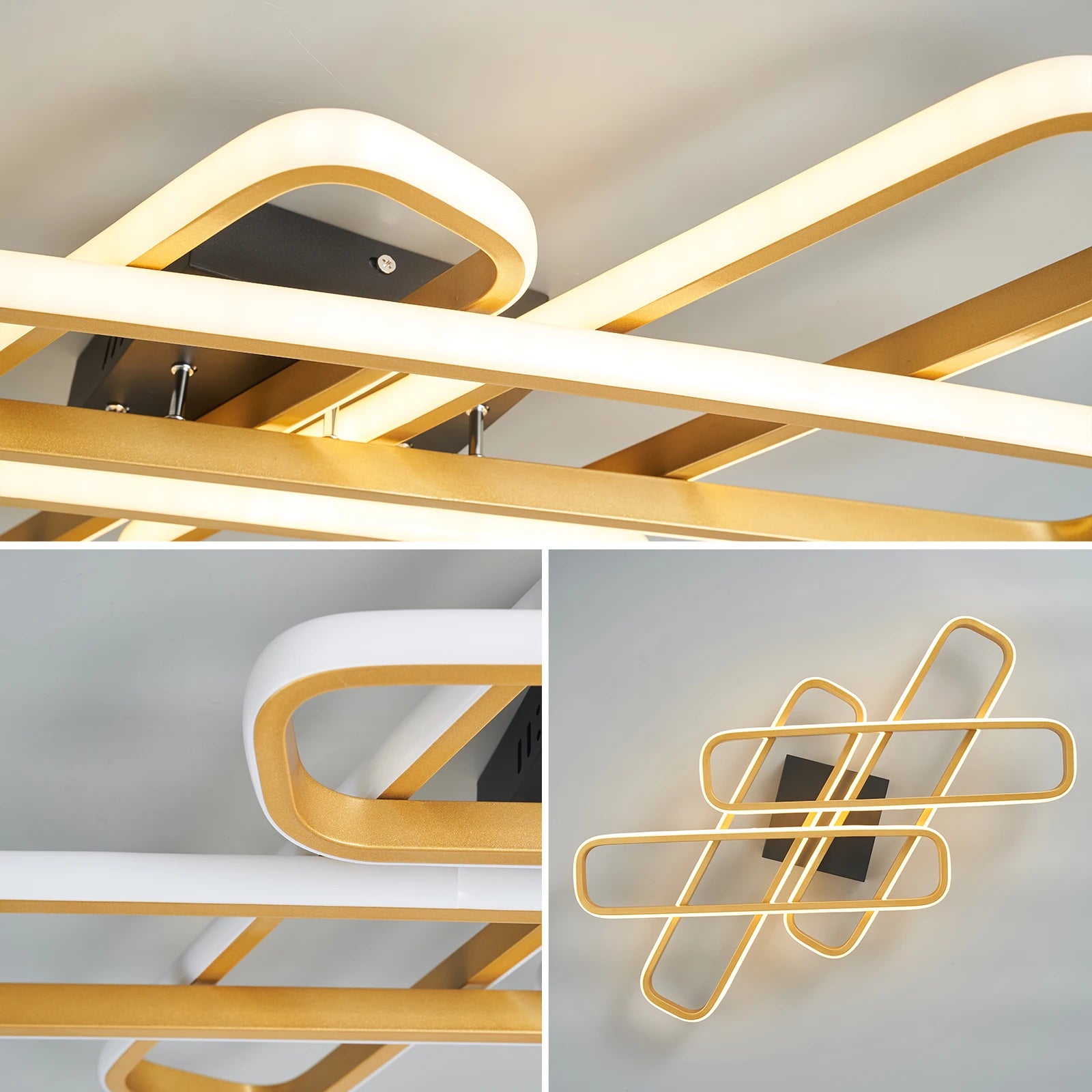 lustre moderne à LED design créatif pour intérieur - vue 3 sur 10