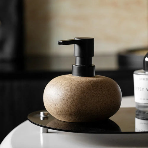 bouteille en céramique pour lotion et distributeur de savon - vue 3 sur 6