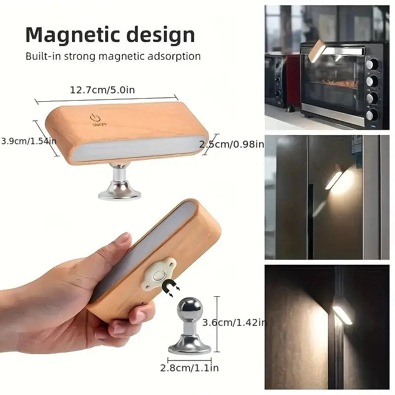 Wall Sconces Rechargeable Wall Lights With 360 Rotation,Dimmable Battery Operated Wall Sconce - vue 3 sur 8