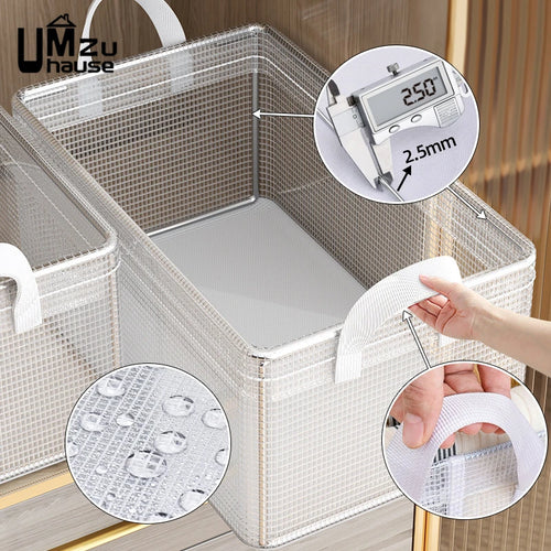 panier de rangement pliable pour vêtements et jouets - vue 6 sur 7
