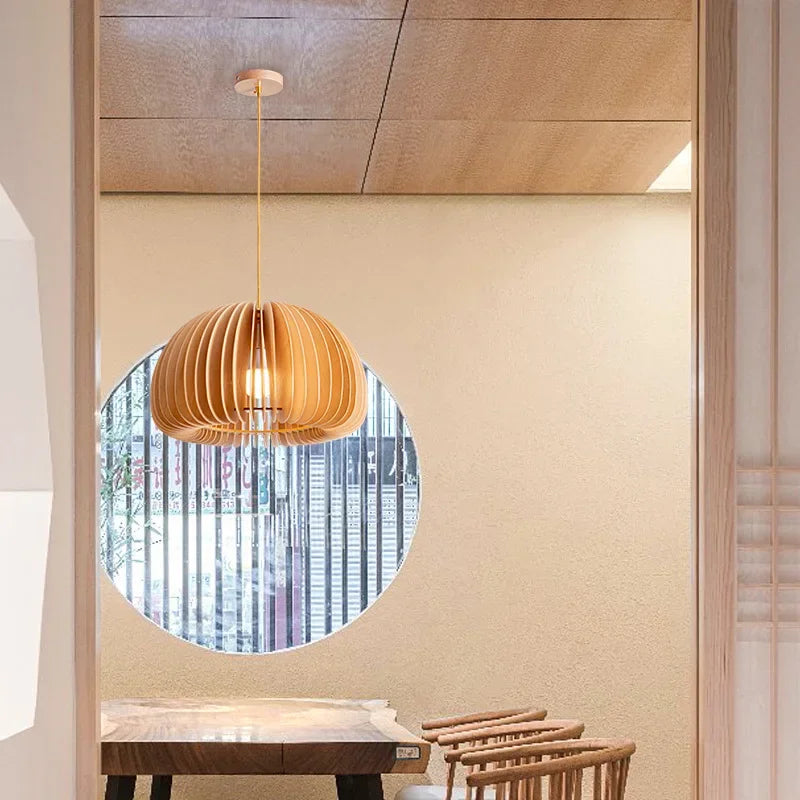 2024Modern Originality Decoration Pumpkin Lampshade Chandeliers For Dining Room Study Bedroom Chandeliers - vue 4 sur 14