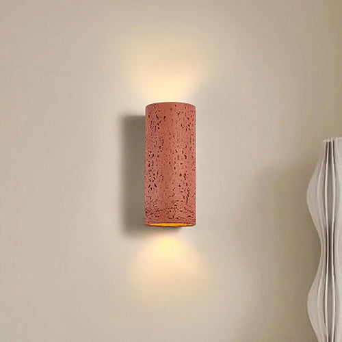 applique murale nordique led wabi-sabi en ciment rétro - vue 3 sur 16