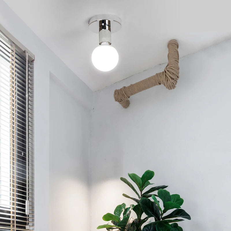 plafonnier led moderne style industriel rétro pour décoration intérieure - vue 5 sur 14