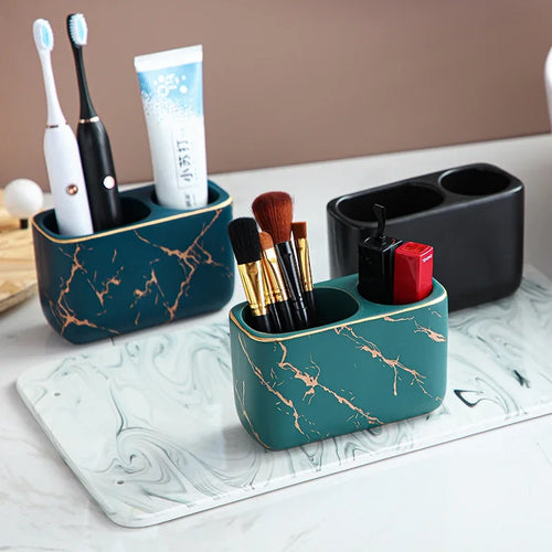 porte-brosse à dents électrique luxe pour salle de bain et rangement - vue 4 sur 16