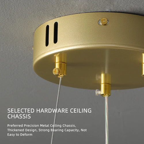 lustre moderne suspendu pour un éclairage élégant et raffiné - vue 4 sur 8