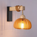 applique murale led en bois style japonais pour décoration intérieure