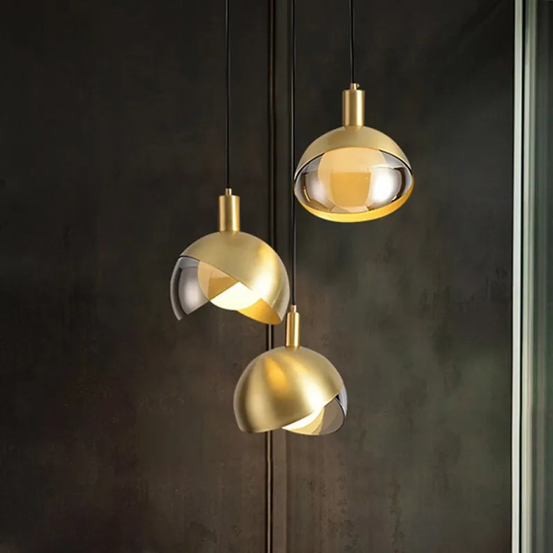 Suspension en verre LED nordique - vue 3 sur 14