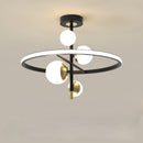 lustre nordique moderne à led simple boule pour éclairage intérieur