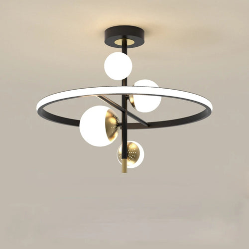 lustre nordique moderne à led simple boule pour éclairage intérieur - vue 6 sur 16