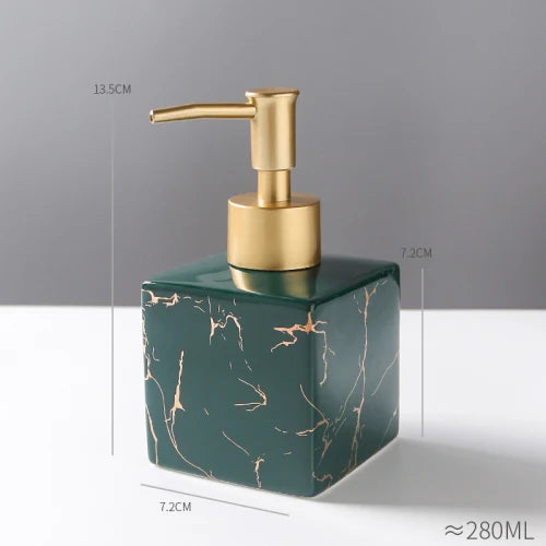 bouteille en céramique pour désinfectant et gel douche - vue 7 sur 26