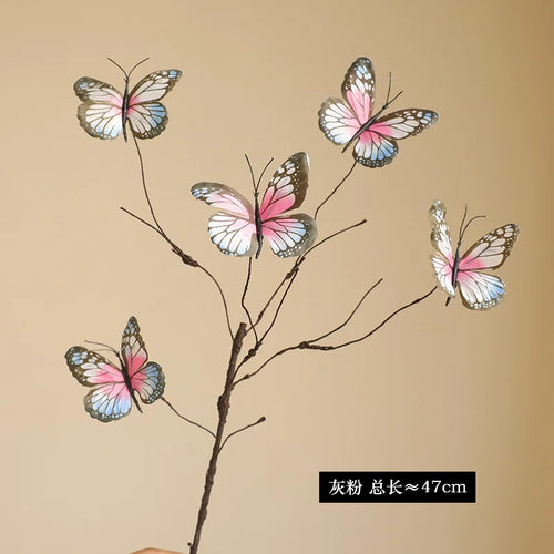 branche de fleur de papillon artificielle pour décoration créative et mariage - vue 8 sur 10