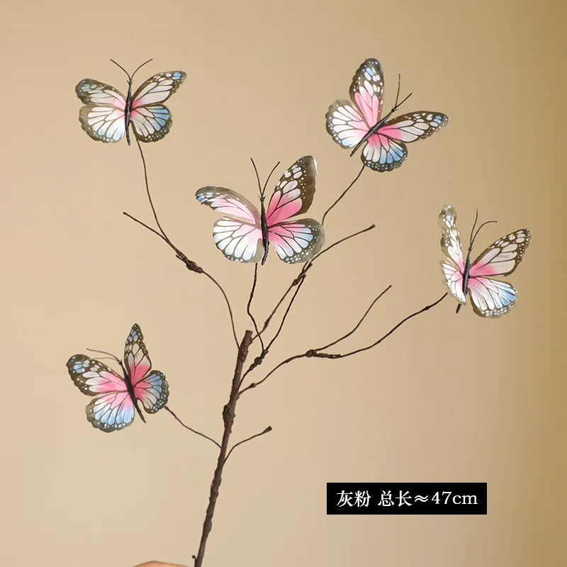 branche de fleur de papillon artificielle pour décoration créative et mariage - vue 7 sur 10