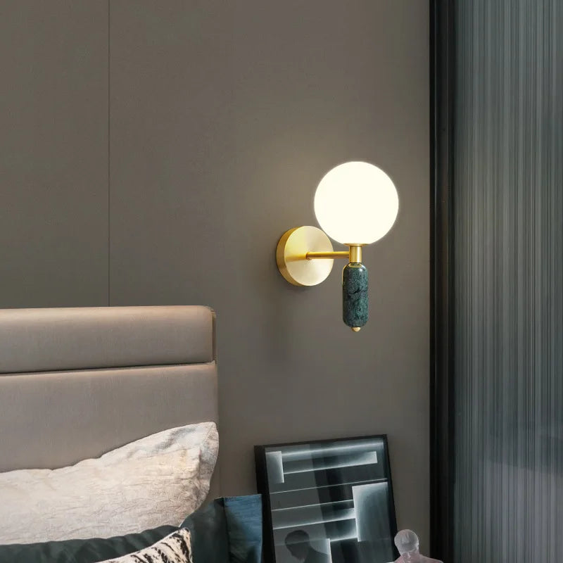 Applique murale Led en verre au design nordique moderne - vue 4 sur 8