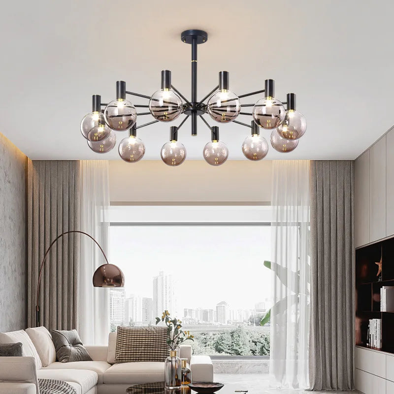 suspension led moderne vintage pour cuisine et salon - vue 5 sur 18