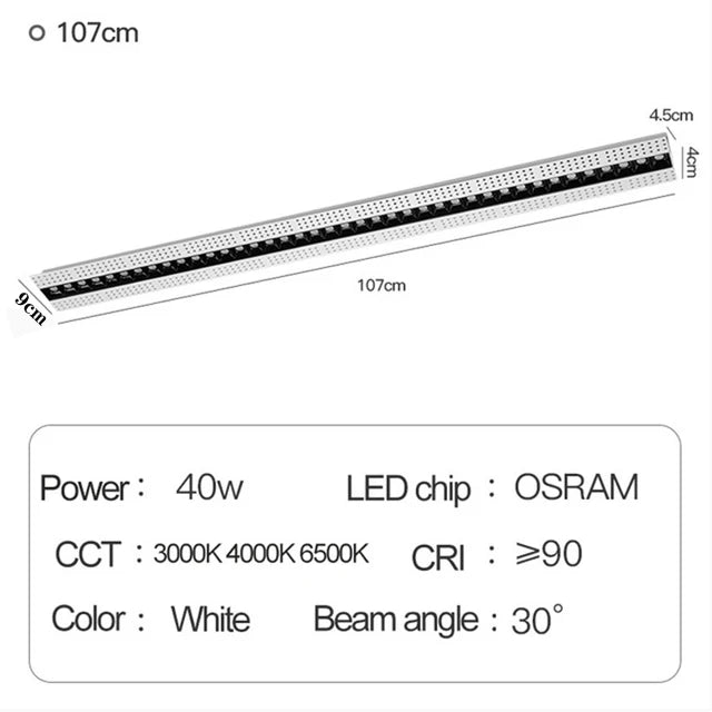 spot led encastrable magnétique moderne éclairage linéaire intérieur - vue 11 sur 16