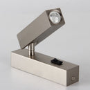 applique murale led rotative avec interrupteur et port usb