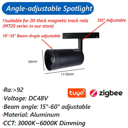 suspension zigbee3.0 intelligente avec lumière led moderne et connectivité - vue 15 sur 27