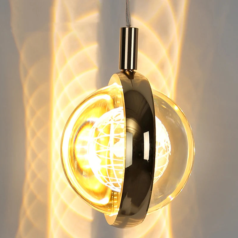 suspension en cristal de luxe pour décoration moderne - vue 5 sur 10
