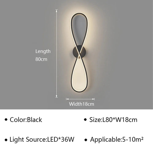 applique murale led design pour décoration intérieure moderne - vue 15 sur 15