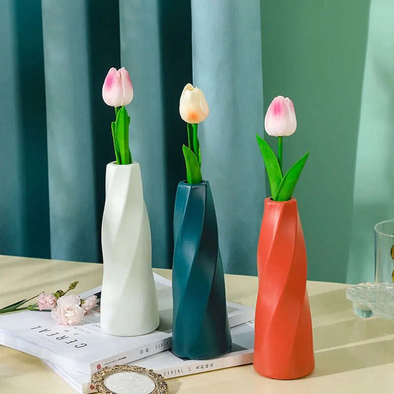 vase léger pour décoration arrangement floral et fleurs séchées - vue 2 sur 9