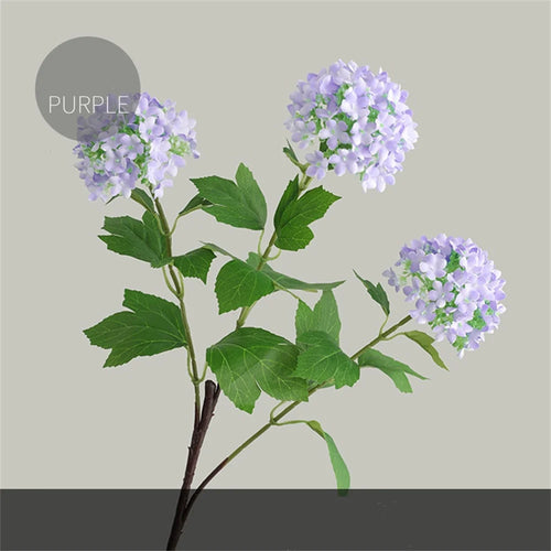 bouquet d'hortensias artificiels en soie pour décoration de mariage - vue 9 sur 13