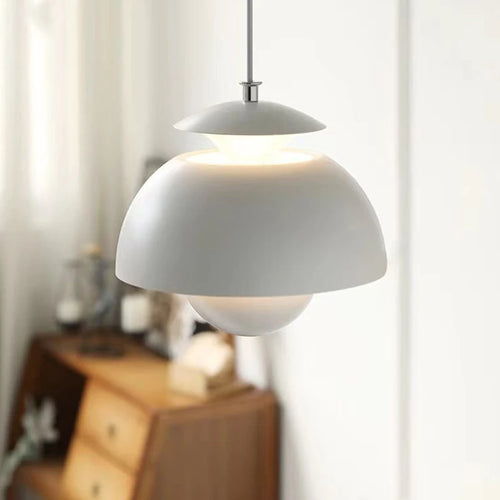 Moderne Nordique Danois Designer LED Suspension Lumière Fleur Bud Décor Art Suspendus Lustres Lampe Maison Chambre Cuisine Lampe De Chevet - vue 5 sur 10