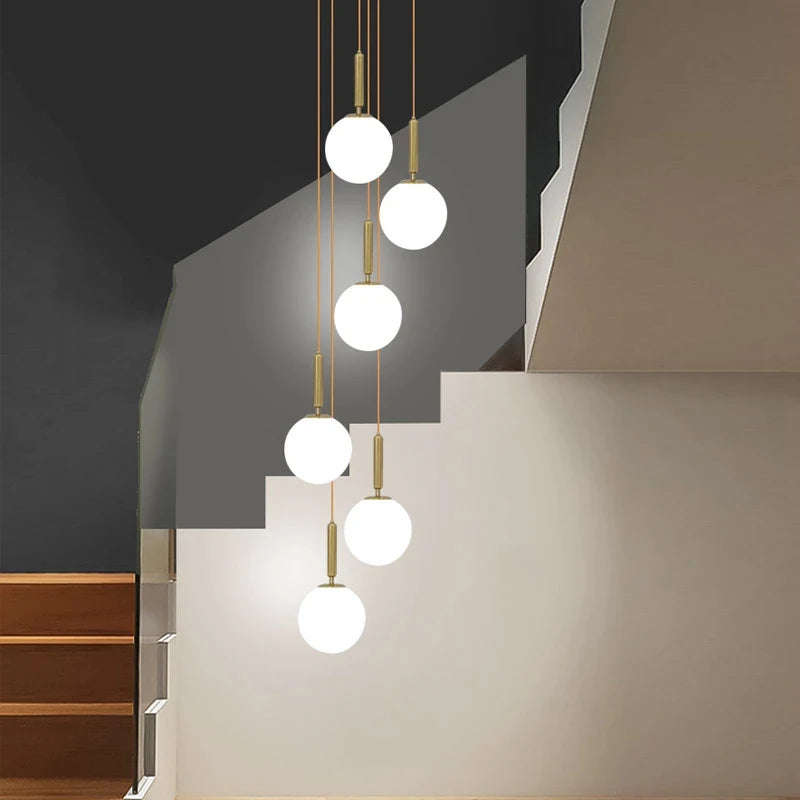 lustre moderne en verre pour décoration intérieure élégante - vue 2 sur 17