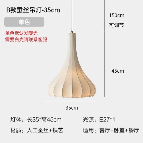 suspension en soie wabi sabi design nordique moderne pour intérieur - vue 9 sur 9