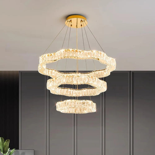 home decorationPendant lights, luxury crystal living room chandelier, bedroom Pendant lamp, ceiling light, indoor lighting - vue 2 sur 13