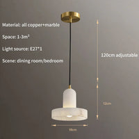 suspension moderne en marbre naturel pour décoration intérieure