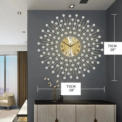 horloge murale en métal design créatif et silencieuse - vue 10 sur 9