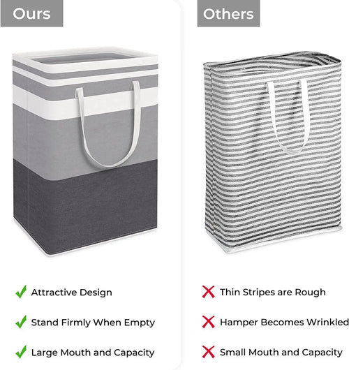 panier à linge pliable en tissu imperméable grande capacité - vue 3 sur 8