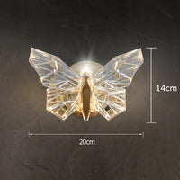 Applique murale LED papillon nordique