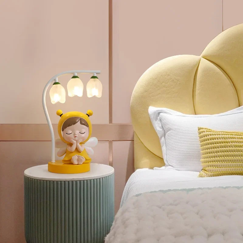 lampe de bureau pour enfants dessin animé lapin princesse mignon - vue 3 sur 9