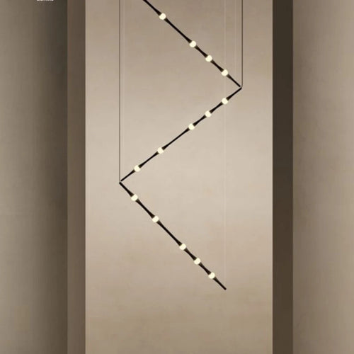 lustre led moderne design espagnol minimaliste pour intérieur élégant - vue 5 sur 14