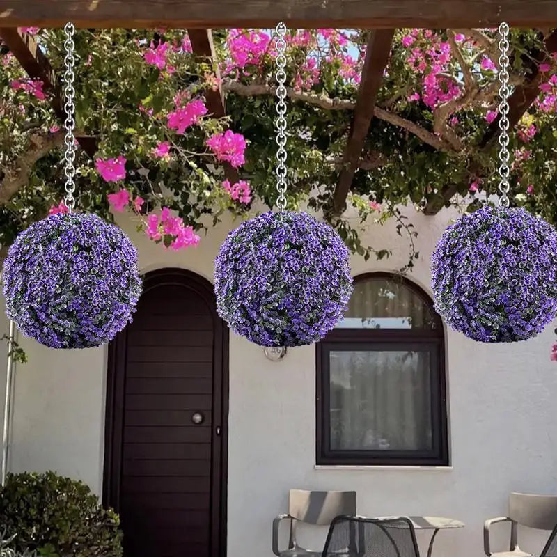 boules de topiaire en gazon artificiel pour décoration extérieure - vue 4 sur 14